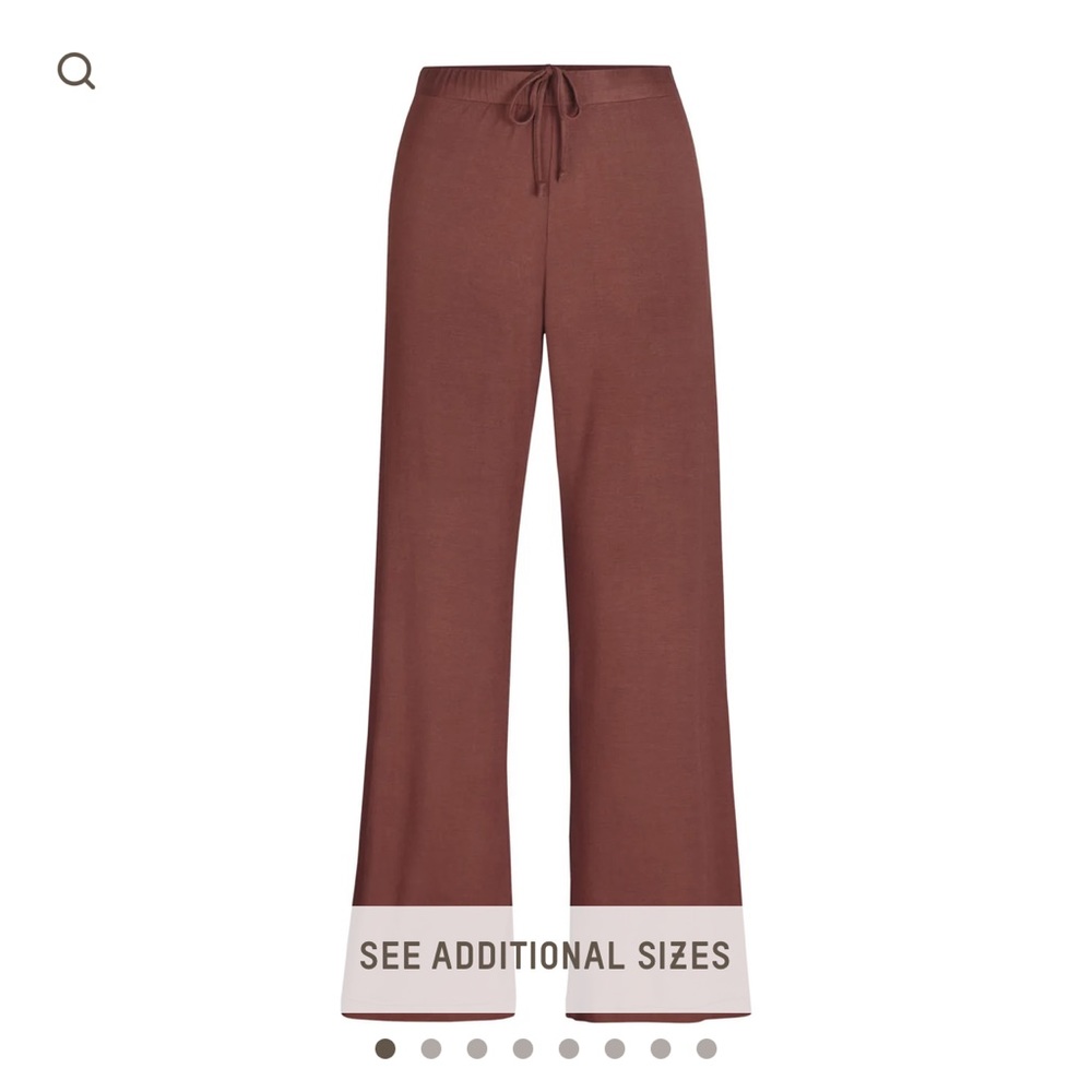 Skims soft lounge pant in brown copper